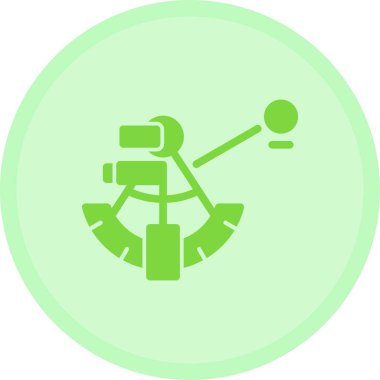 golf ikonu vektör illüstrasyonu