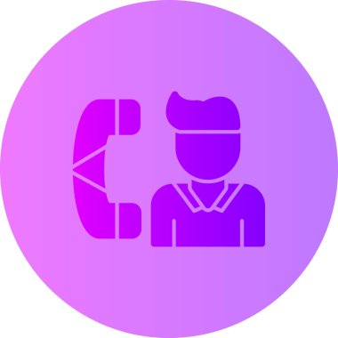 Bir erkek ve kadın ikonunun vektör illüstrasyonu