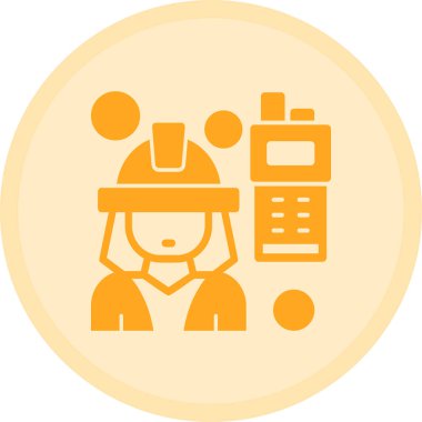 Bir kadın simgesinin vektör illüstrasyonu