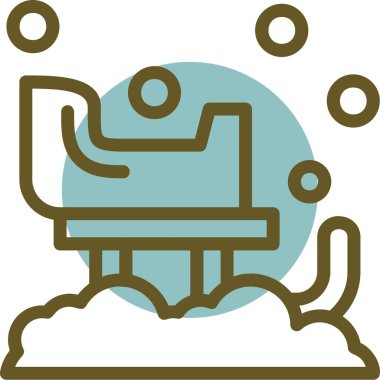 Bir robot simgesinin vektör illüstrasyonu