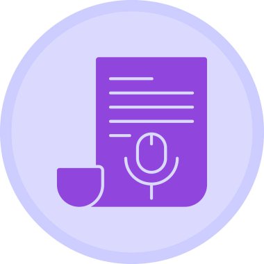 Mikrofon. Web simgesi vektör illüstrasyonu