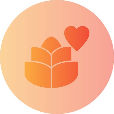 Bir kalp simgesinin vektör illüstrasyonu