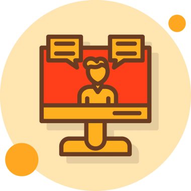 video simgesi, vektör illüstrasyonu