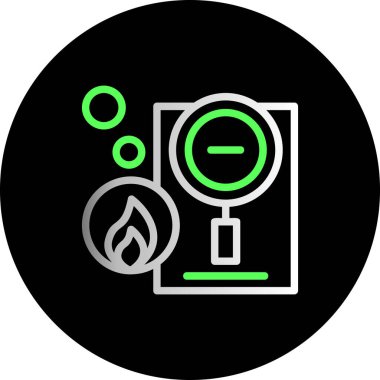 gaz vektör simgesi modern basit tasarım