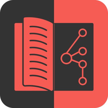 kitap simgesi, vektör illüstrasyonu