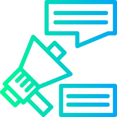 Konuş. Web simgesi basit illüstrasyon