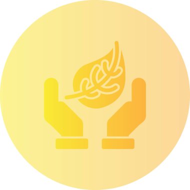 Bir yaprak simgesinin vektör illüstrasyonu