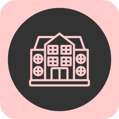 Bina. Web simgesi basit tasarım