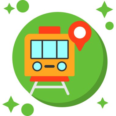 harita gezinme simgesi, vektör, illüstrasyon