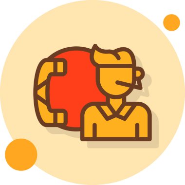 Robot simgesinin vektör illüstrasyonu