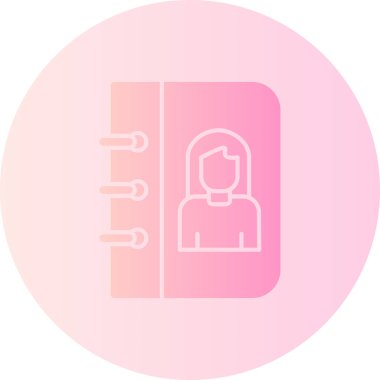 kadın simge vektör illüstrasyonu