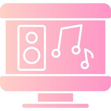 Basit vektör illüstrasyon müziği