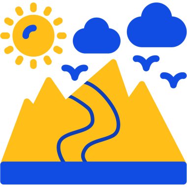 Bulut hava durumu web simgesi, vektör illüstrasyonu