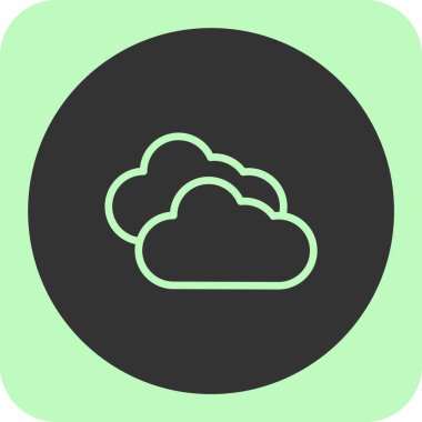 Soyut arkaplanda bulut simgesi izole edildi