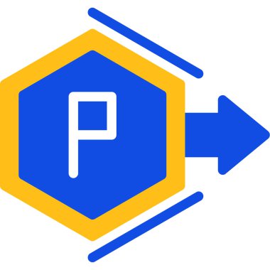 park simgesi vektör illüstrasyonu