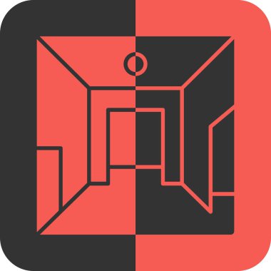 Kapı. Web simgesi basit illüstrasyon