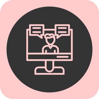 seo modern simgesinin vektör illüstrasyonu