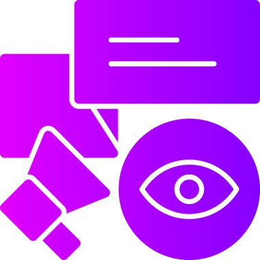 Göz. Web simgesi basit illüstrasyon