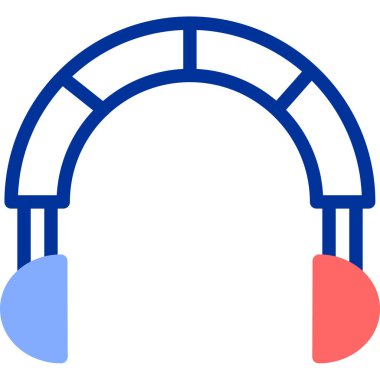 Kulaklık. Web simgesi basit tasarım