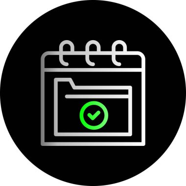 vektör Takvimi Simgesi illüstrasyonu