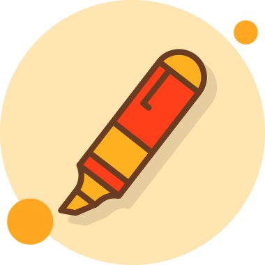 kalem simgesinin vektör illüstrasyonu