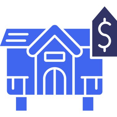 Ev. Web simgesi basit illüstrasyon