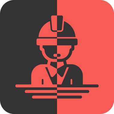 Müdür bey. Web simgesi basit illüstrasyon