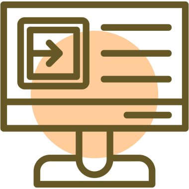 Modern bir simgenin vektör illüstrasyonu