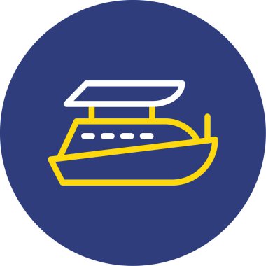 Tekne. Web simgesi basit illüstrasyon