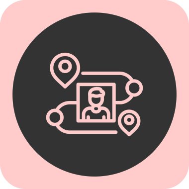 konum simgesi vektör illüstrasyonu