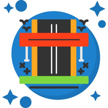 Bir okul çantasının vektör illüstrasyonu