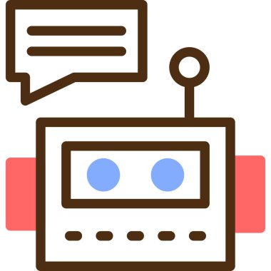 İletişim. Web simgesi basit illüstrasyon