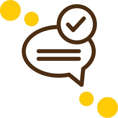 Sohbet simgesi vektör illüstrasyonu