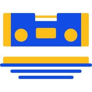 Teyp simgesi. bant bandı vektör simgesi rengi düz izole