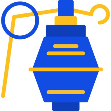 Çizgi film lambasının vektör çizimi