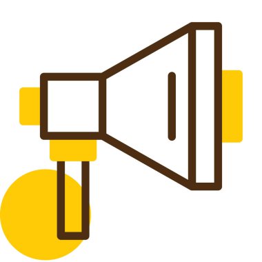 Hoparlörlü hoparlör. vektör illüstrasyonu