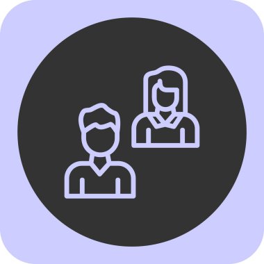 İnsan simgesinin vektör illüstrasyonu