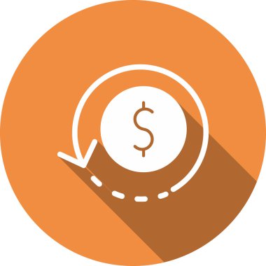 Dolar. Web simgesi basit tasarım