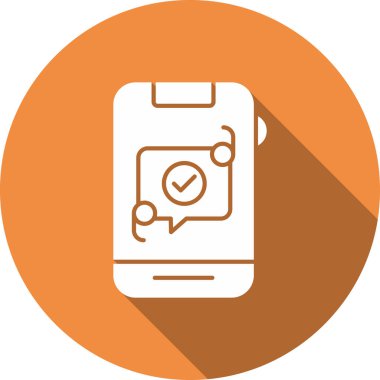 akıllı telefon simgesi vektör illüstrasyonu