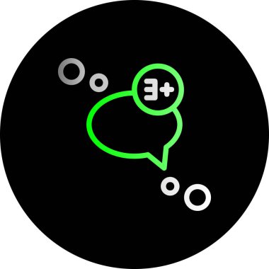 Moda Biçimli Sohbet Simgesi İzole Arkaplan