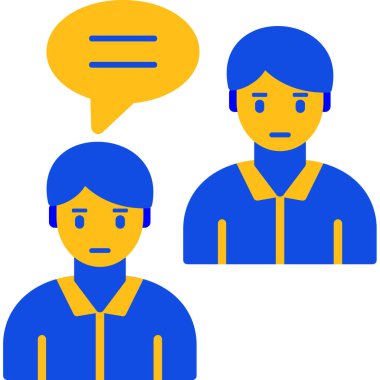 Konuşma balonu olan bir adamın vektör çizimi