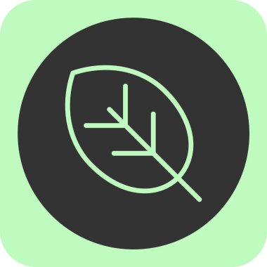 Yaprak simgesi, vektör illüstrasyonu