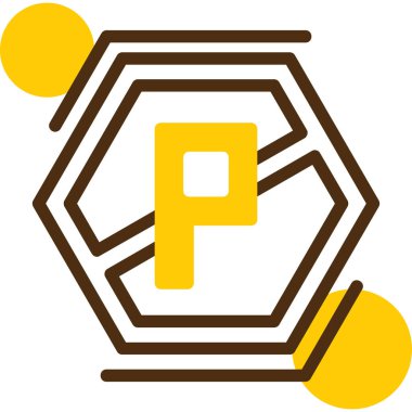 Bir arı simgesinin vektör illüstrasyonu