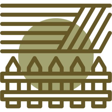 Bir noel ağacı simgesinin vektör illüstrasyonu