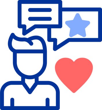 Geri bildirim. Web simgesi basit illüstrasyon