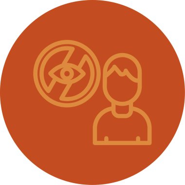 İnsan simgesinin vektör illüstrasyonu