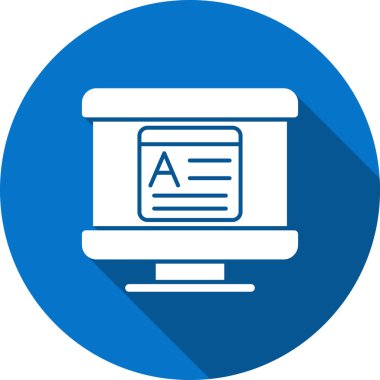 Bilgisayar. Web simgesi basit illüstrasyon