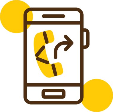 Mobil simgenin vektör illüstrasyonu