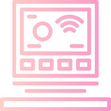 Bilgisayar. Web simgesi basit illüstrasyon