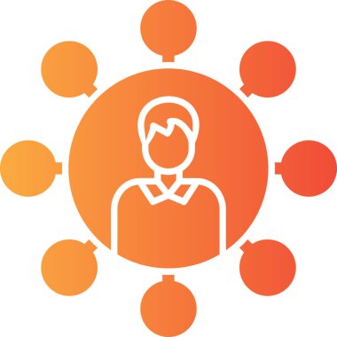 İş ikonu. Basit resimleme